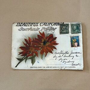 Antique 1925 Beautiful California Souvenir Folder
